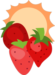 Size: 4096x5569 | Tagged: safe, artist:parclytaxel, derpibooru import, strawberry sunrise, .svg available, absurd resolution, cutie mark, cutie mark only, no pony, simple background, transparent background, vector
