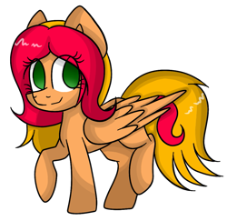 Size: 965x939 | Tagged: safe, artist:mintoria, derpibooru import, oc, oc:mary bella, pegasus, pony, female, mare, simple background, smiling, solo, transparent background