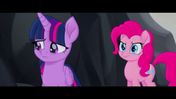 Size: 1920x1080 | Tagged: safe, derpibooru import, screencap, pinkie pie, twilight sparkle, twilight sparkle (alicorn), alicorn, earth pony, pony, my little pony: the movie