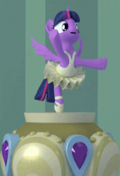 Size: 492x722 | Tagged: artist needed, source needed, safe, twilight sparkle, twilight sparkle (alicorn), alicorn, pony, a royal problem, 3d, animated, ballerina, ballet slippers, blender, clothes, cute, gif, hair bun, leotard, music box, shoes, skirt, skirt lift, solo, tutu, twilarina, upskirt