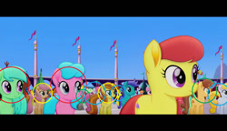 Size: 1280x738 | Tagged: safe, screencap, nougat praliné, open skies, pony, my little pony: the movie, background pony, chocolate apple, nitpicking, op is a cuck, op is trying to start shit