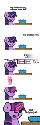 Size: 1280x4000 | Tagged: safe, artist:ljdamz1119, derpibooru import, twilight sparkle, twilight sparkle (alicorn), alicorn, pony, comic, dialogue, female, food, magic, mare, salad, salt, salt shaker, solo, telekinesis, yeet