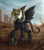 Size: 1800x2050 | Tagged: safe, artist:serodart, derpibooru import, oc, oc:raspel, unicorn, fallout equestria, armor, beard, ear fluff, enclave, enclave armor, facial hair, fallout, grand pegasus enclave, male, power armor, solo, town