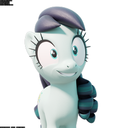 Size: 1536x1536 | Tagged: safe, artist:therealdjthed, coloratura, earth pony, pony, 3d, 3d model, blender, cycles, cycles render, female, mare, model:djthed, rara, simple background, solo, transparent background