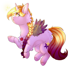 Size: 2664x2509 | Tagged: safe, artist:twinkepaint, derpibooru import, oc, oc:star heart, alicorn, pony, female, mare, simple background, solo, transparent background