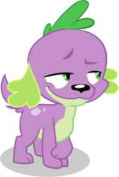 Size: 7000x10327 | Tagged: safe, artist:tyto-ovo, derpibooru import, edit, editor:slayerbvc, spike, dog, equestria girls, equestria girls (movie), absurd resolution, accessory-less edit, costanza face, dreamworks face, lidded eyes, male, missing accessory, simple background, smiling, smirk, solo, spike the dog, transparent background, vector, vector edit