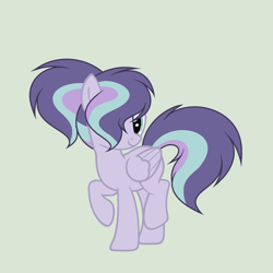 Size: 1744x1744 | Tagged: safe, artist:roseloverofpastels, derpibooru import, oc, pegasus, pony, female, magical lesbian spawn, mare, offspring, parent:derpy hooves, parent:starlight glimmer, simple background, solo