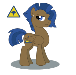 Size: 1000x996 | Tagged: safe, artist:lieutenantkyohei, derpibooru import, oc, oc:stormy weather, pegasus, pony, magical gay spawn, male, offspring, parent:dumbbell, parent:thunderlane, simple background, solo, stallion, transparent background