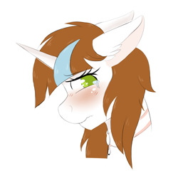 Size: 1500x1500 | Tagged: safe, artist:adostume, derpibooru import, oc, oc only, oc:adostume, alicorn, pony, blushing, crying, sad, solo