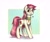 Size: 1800x1500 | Tagged: safe, artist:fault sunrise, derpibooru import, roseluck, earth pony, pony, collar, digital art, female, heart, looking at you, mare, pet tag, pony pet, rosepet, solo, standing