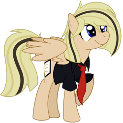 Size: 3000x3000 | Tagged: safe, artist:halabaluu, oc, oc only, oc:alen d, pegasus, pony, clothes, necktie, solo, suit