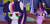 Size: 1183x570 | Tagged: safe, artist:moon-rose-rosie, derpibooru import, twilight sparkle, twilight sparkle (alicorn), oc, alicorn, corrupted, dark magic, fanfic in the description, magic, magical lesbian spawn, offspring, parent:rainbow dash, parent:twilight sparkle, parents:twidash, sombra eyes, worried