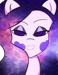 Size: 780x1000 | Tagged: safe, artist:rickeyracoon123, derpibooru import, oc, oc:galactica, pony, 1980, 80s, aesthetics, anime, cartoon, ethereal mane, galaxy mane, original character do not steal, radical, solo, vaporwave