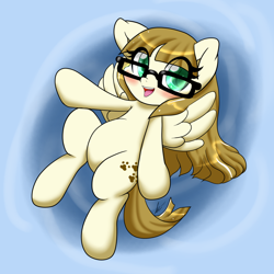 Size: 1280x1280 | Tagged: safe, artist:profmaple, zippoorwhill, pony, blushing, female, filly, solo