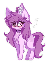 Size: 1753x2082 | Tagged: safe, artist:honeybbear, derpibooru import, oc, oc:mochi, pony, unicorn, chibi, female, mare, simple background, solo, transparent background