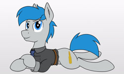 Size: 2560x1536 | Tagged: safe, artist:xphil1998, derpibooru import, oc, oc:trigger hooves, earth pony, pony, military, military uniform, prone, solo