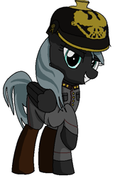 Size: 381x587 | Tagged: safe, artist:nuclearblizzard, derpibooru import, oc, oc only, clothes, general, military uniform, pickelhaube, prussia, solo, uniform