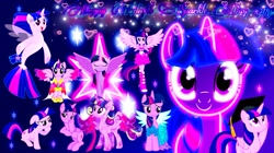 Size: 2041x1147 | Tagged: safe, artist:huntercwalls, artist:theshadowstone, derpibooru import, editor:huntercwalls, twilight sparkle, twilight sparkle (alicorn), unicorn twilight, alicorn, pony, seapony (g4), unicorn, equestria girls, my little pony: the movie, best pony, clothes, dress, happy, rainbow power, seaponified, seapony twilight, species swap, twilight day, twilight sparkle day