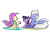 Size: 1800x1350 | Tagged: safe, artist:flutterluv, derpibooru import, ocean flow, sky beak, twilight sparkle, twilight sparkle (alicorn), alicorn, classical hippogriff, hippogriff, pony, seapony (g4), surf and/or turf, female, husband and wife, male, simple background, transparent background, trio