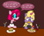 Size: 2870x2367 | Tagged: safe, artist:dragonboi471, derpibooru import, pinkie pie, twilight sparkle, earth pony, pony, the mean 6, chips, diane, food, nachos, pinkamena diane pie, the clone that got away, wig