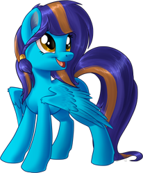 Size: 1148x1392 | Tagged: safe, artist:sirzi, derpibooru import, oc, oc only, pegasus, pony, female, mare, simple background, smiling, solo, transparent background