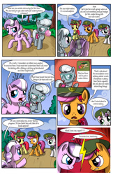 Size: 1280x1974 | Tagged: safe, artist:sirzi, apple bloom, diamond tiara, scootaloo, silver spoon, sweetie belle, pony, comic:talisman for a pony, comic, cutie mark crusaders, filly guides