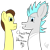 Size: 768x768 | Tagged: safe, artist:wonderschwifty, derpibooru exclusive, derpibooru import, pony, grannies gone wild, grammar error, ponified, pony morty, pony rick, rick and morty, rick sanchez, simple background, text, transparent background