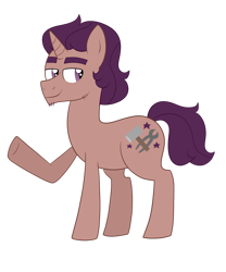 Size: 1024x1229 | Tagged: safe, artist:ashidaii, derpibooru import, oc, oc:bolster spark, pony, unicorn, male, simple background, solo, stallion, transparent background