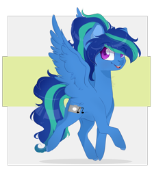 Size: 1600x1800 | Tagged: safe, artist:k-indle, derpibooru import, oc, oc:music video, pegasus, pony, female, mare, solo