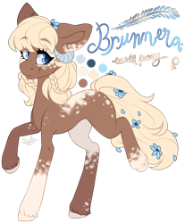 Size: 675x816 | Tagged: safe, artist:dusty-onyx, derpibooru import, oc, oc only, oc:brunnera, earth pony, pony, female, flower, mare, simple background, solo, transparent background