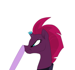 Size: 1561x1470 | Tagged: safe, artist:chroniqlo, tempest shadow, twilight sparkle, pony, my little pony: the movie, boop, broken horn, non-consensual booping, scrunchy face, simple background, this will end in death, this will end in tears, this will end in tears and/or death, transparent background, xk-class end-of-the-world scenario