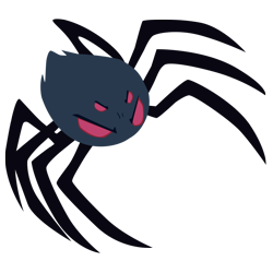 Size: 800x800 | Tagged: safe, artist:sakatagintoki117, derpibooru import, spider, luna eclipsed, red eyes, simple background, solo, transparent background, vector