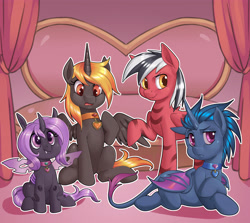 Size: 4138x3685 | Tagged: safe, artist:nauth, derpibooru import, oc, oc only, alicorn, bat pony, changeling, pegasus, pony, unicorn, alicorn oc