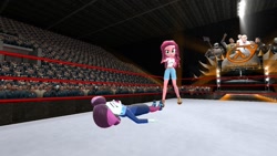 Size: 1280x720 | Tagged: safe, gloriosa daisy, principal abacus cinch, equestria girls, 3d, combine, dr kleiner, gmod, half-life, wrestling