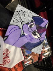 Size: 3024x4032 | Tagged: safe, derpibooru import, twilight sparkle, pony, unicorn, graduation, graduation cap, hat, irl, photo