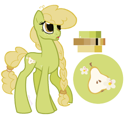 Size: 976x902 | Tagged: safe, artist:zafara1222, derpibooru import, oc, oc only, oc:pear blossom, earth pony, pony, base used, female, mare, reference sheet, simple background, solo, transparent background