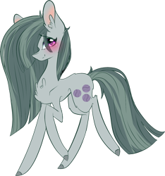 Size: 1024x1094 | Tagged: safe, artist:chaospuschel, derpibooru import, marble pie, pony, fanart, looking at you, simple background, smiling at you, solo, transparent background, walking