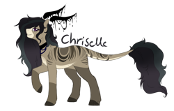 Size: 1024x650 | Tagged: safe, artist:kimyowolf, derpibooru import, oc, oc only, oc:chriselle, earth pony, pony, female, horns, mare, simple background, solo, transparent background