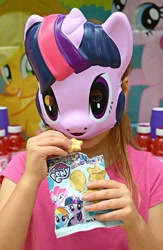 Size: 453x693 | Tagged: safe, derpibooru import, twilight sparkle, twilight sparkle (alicorn), alicorn, human, cursed image, irl, irl human, mask, photo