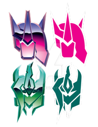 Size: 600x776 | Tagged: safe, artist:trice01, pony, autobot, crossover, decepticon, logo, mashup, simple background, transformers, transparent background, watermark