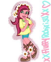 Size: 1024x1229 | Tagged: safe, artist:xxfluffypachirisuxx, derpibooru import, gloriosa daisy, equestria girls, legend of everfree, clothes, simple background, solo, transparent background