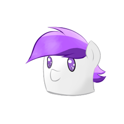 Size: 500x500 | Tagged: safe, artist:tempestdk, derpibooru import, oc, oc only, oc:puff smarts, pony, food, marshmallow, silly, simple background, solo, transparent background