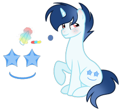 Size: 1156x1040 | Tagged: safe, artist:thesmall-artist, derpibooru import, oc, oc only, oc:bright storm, pony, unicorn, male, offspring, offspring's offspring, parent:oc:blaze storm, parent:oc:water star, parents:oc x oc, simple background, solo, stallion, transparent background