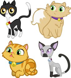 Size: 6155x6725 | Tagged: safe, artist:sugar-loop, derpibooru import, cat, .ai available, absurd resolution, animal, bell, bell collar, collar, derp cat, goldie delicious' cats, siamese cat, simple background, tongue out, transparent background, vector