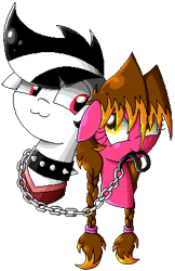Size: 259x400 | Tagged: safe, artist:whitelie, derpibooru import, oc, oc only, oc:lix, oc:white lie, earth pony, pony, braid, collar, female, leash, lixlie, male, mouth hold, pet play, pixel art, simple background, spiked collar, straight, transparent background