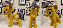 Size: 1024x456 | Tagged: safe, artist:plushypuppy, derpibooru import, quibble pants, earth pony, pony, irl, male, photo, plushie, solo, stallion, standing