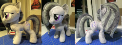 Size: 1024x377 | Tagged: safe, artist:plushypuppy, derpibooru import, marble pie, earth pony, pony, female, irl, mare, photo, plushie, solo, standing