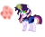 Size: 821x671 | Tagged: safe, artist:thesmall-artist, derpibooru import, oc, oc:celestial moon, pony, unicorn, dark magic, elements of harmony, female, magic, magical lesbian spawn, mare, offspring, parent:rainbow dash, parent:twilight sparkle, parents:twidash, possessed, simple background, solo, sombra eyes, transparent background