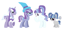 Size: 1326x614 | Tagged: safe, artist:nintendoponyaddict, derpibooru import, oc, oc only, magical lesbian spawn, offspring, parent:trixie, parent:twilight sparkle, parents:twixie, simple background, transparent background