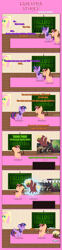 Size: 1205x4880 | Tagged: safe, artist:estories, derpibooru import, fluttershy, twilight sparkle, twilight sparkle (alicorn), oc, oc:neo strike, oc:think pink, alicorn, pegasus, pony, unicorn, comic, lightning, male, necktie, pointy ponies, stallion